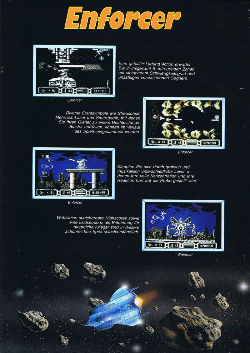 Enforcer : Fullmetal Megablaster (Homebrew) — Box back